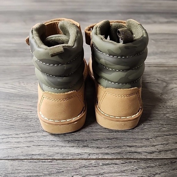 Lily & Dan Boys Brown Ankle Boot Size 7/8 Camo - Picture 3 of 9